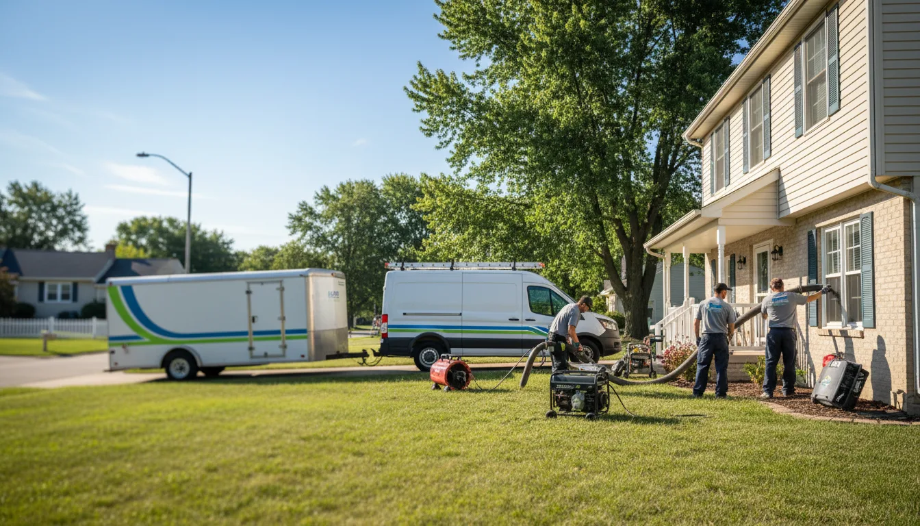 Flooded Basement Restoration And Cleanup With Repair in Troy Grove, IL near me